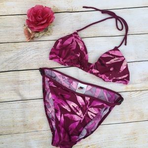 Nike two-piece Vintage swimsuit violet shades